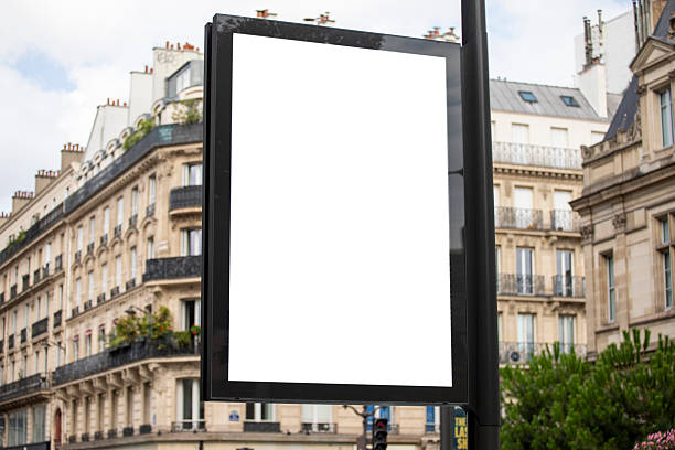 Sign template left blank for your own marketing message