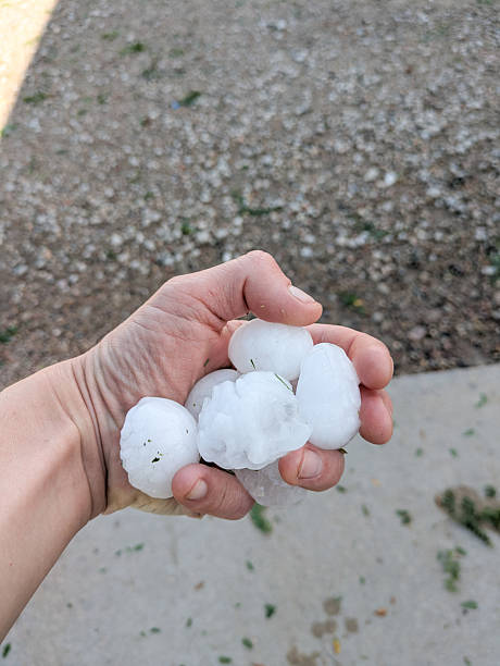 Handful of Kansas hailstones.