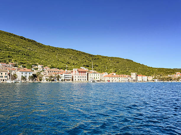 Vis town on island Vis, Dalmatia, Croatia.
