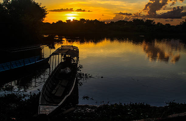 istock Boat on a river in eastern Colombia, at sunset 2228511659