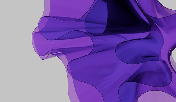 istock Abstract background, wavy, flowing, transparent, 3D illustration 2228513995