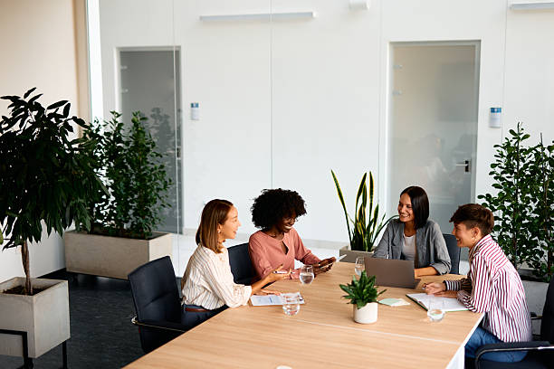 istock Young businesswomen collaborating on a project in modern office 2228519217
