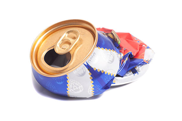 istock Empty crumpled can from energy drink or beer 2228523211