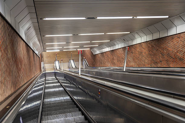 istock Escalator in a subway station in Munich, Germany 2228530505