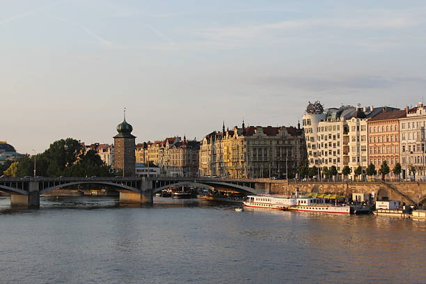 istock Vltava River with Charles Bridge and Prague Skyline 2228536233