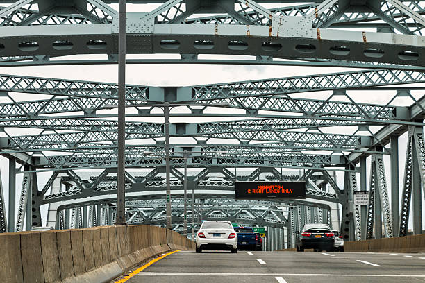 istock Going over a bridge in the city 2228542399
