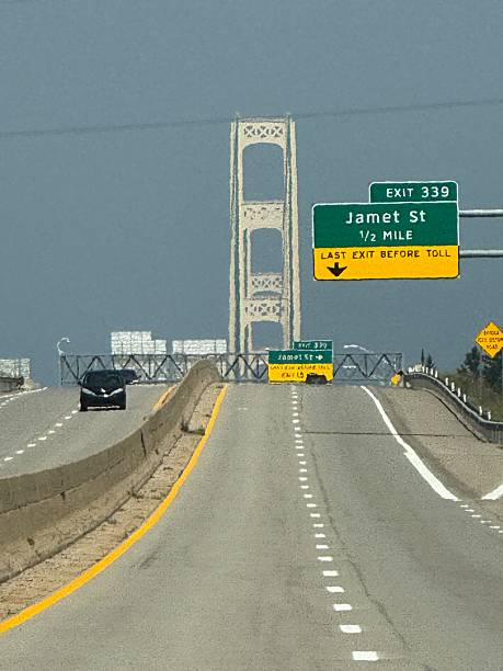 istock Driving over the Mackinac Bridge in Michigan 2228543819