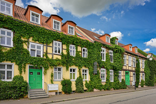 istock Listed ivy-covered half-timbered houses in Neustadt (Dosse) 2228544593