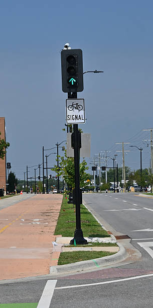 istock Bicycle crossing signal green 2228545608