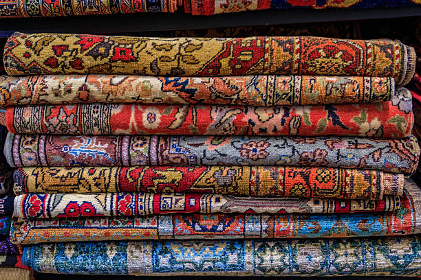 istock Traditional Turkish rugs with intricate patterns, Grand Bazaar, Istanbul, Turkey 2228550985