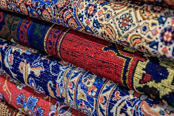 istock Traditional Turkish rugs with intricate patterns, Grand Bazaar, Istanbul, Turkey 2228550988