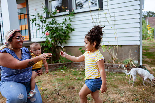 istock Family fun time in the yard 2228557705