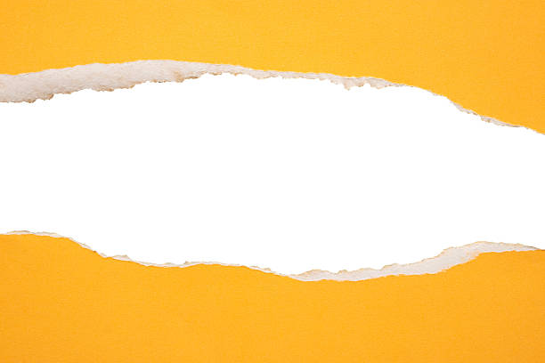 istock Yellow ripped paper torn edges strips isolated on white background 2228558832
