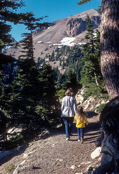 istock Lassen Volcanic NP - Mother & Daughter on Trail - 1983 2228562646