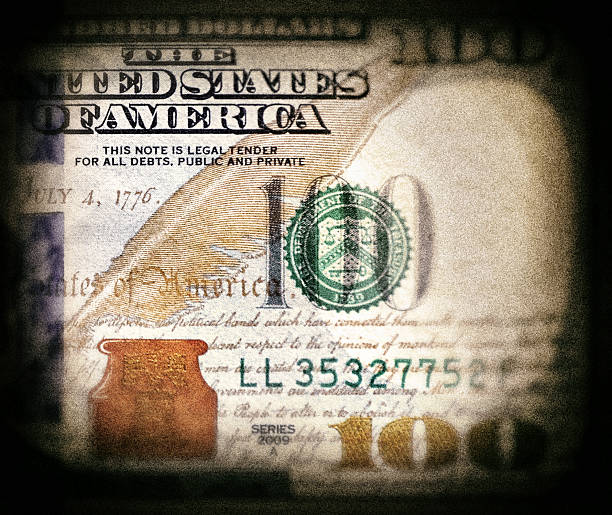 istock Grunge style American One Hundred Dollar bill background 2228573805