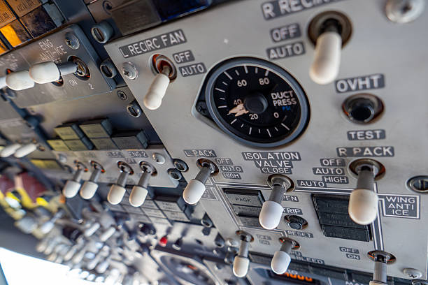 inside the cabin of the soviet bomber Tu-95 \