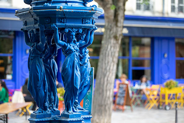 Water fountain in the Belleville district of Paris