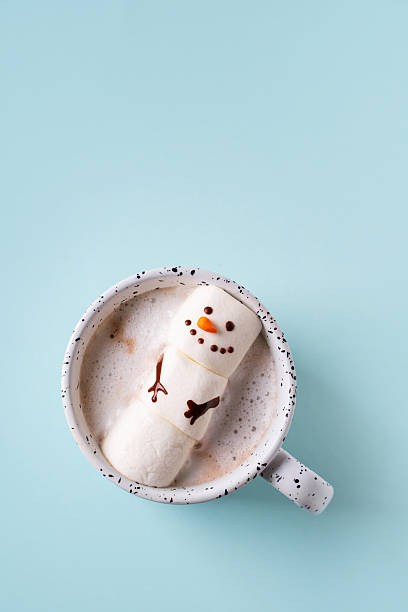istock Snowmen marshmallow funny kids, christmas concept 2228587767
