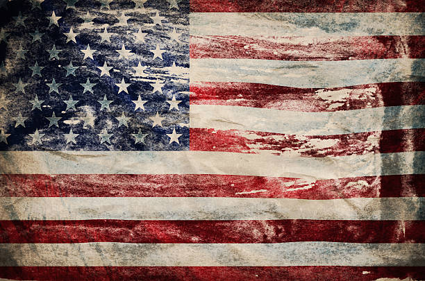 istock Grunge USA Flag background texture 2228594708