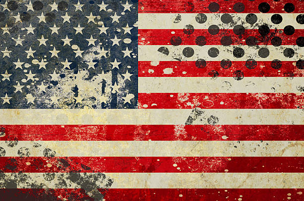 istock Grunge USA Flag background texture 2228596297