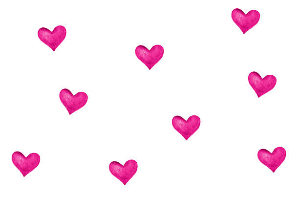 Frame of pink hearts for Valentine's Day.