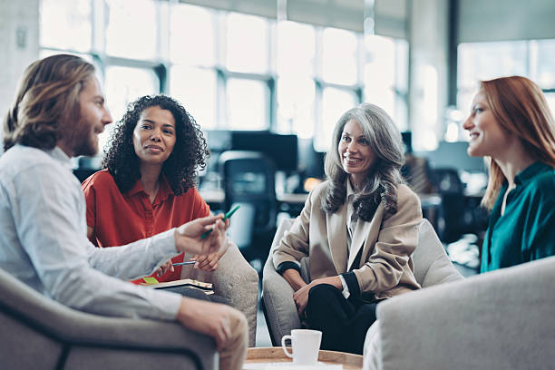 istock Business meeting in a modern open office space 2228601370