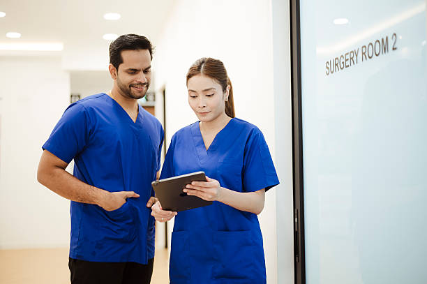 istock Dental Team Working Together in Contemporary Office 2228601572