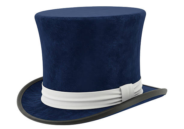Isolated Elegant Top Hat Formal Wear Style