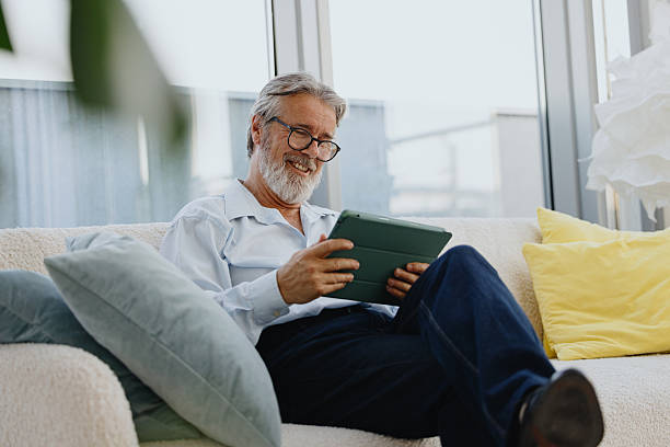 istock Mature Man Making Video Call on Tablet 2228611630