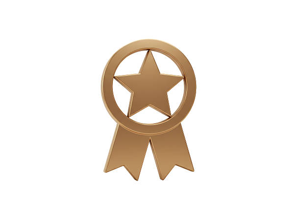 . medals isolated on white: Gold
