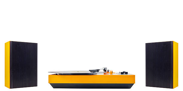 istock Record player with two vintage stereo speakers 2228612965