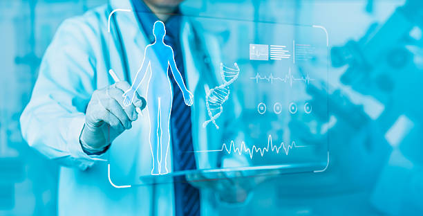 istock Medical Professional Explaining Human Biology on Tablet 2228613115