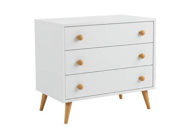 istock Isolated Three Drawer White Table Furniture Home Design 2228615321