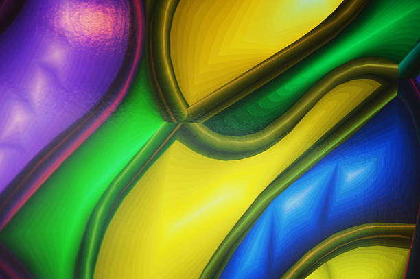 istock Abstract multicolored rainbow neon stripes. Bright background for banner, website. 2228616078