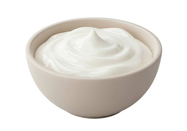 istock Isolated Bowl of Creamy White Yogurt 2228616221