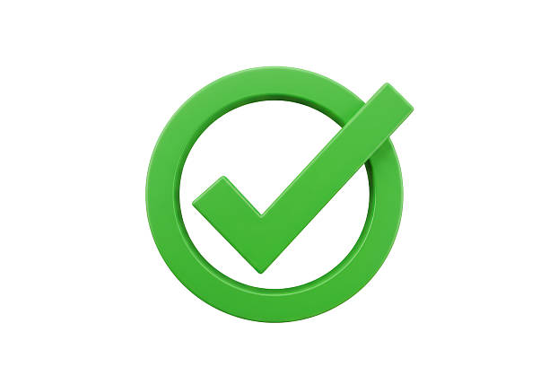 istock Isolated Green Check Mark Symbol of Approval and Validation 2228616449