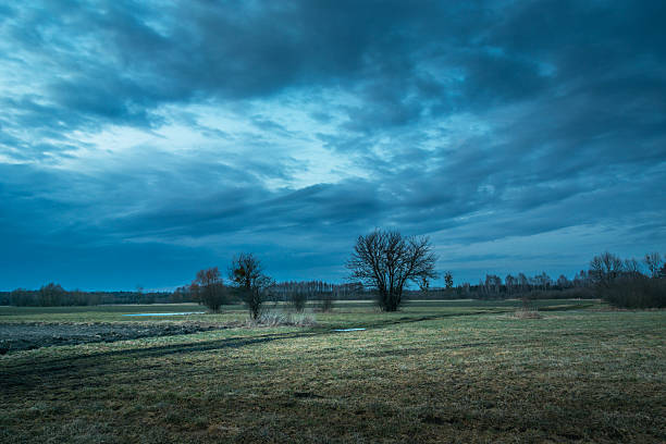 Autumn Sunset, Alcester, Warwickshire