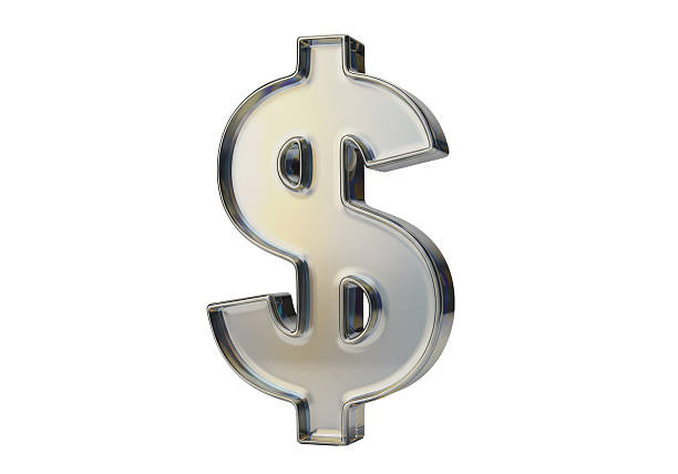 istock Isolated Silver Dollar Sign Symbol 2228622389