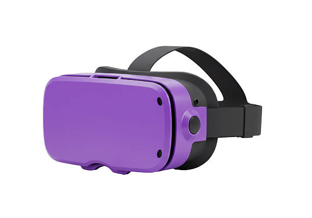 istock Isolated Purple Virtual Reality Headset for Immersive Gaming 2228622404