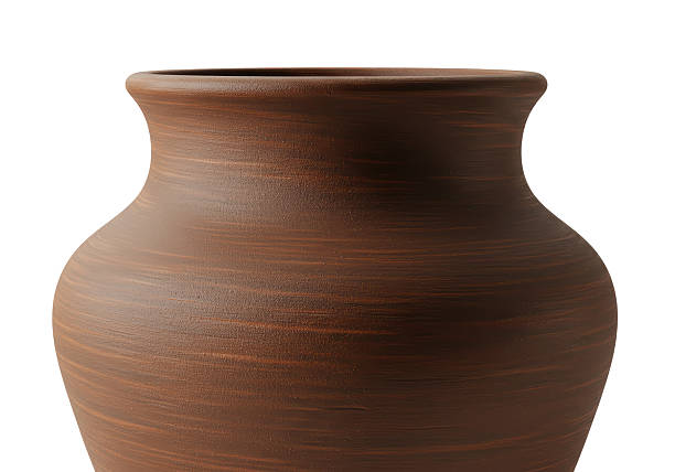 istock Isolated Rustic Brown Clay Pot with Handcrafted Texture and Natural Finish 2228622431