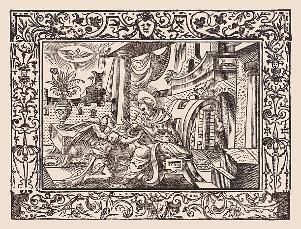 istock Saint Matthew, the Apostle and Evangelist, wood engraving, published 1607 2228624963