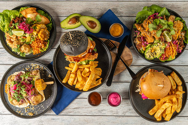 istock Delicious Gourmet Feast Featuring Vibrant Dishes 2228628657