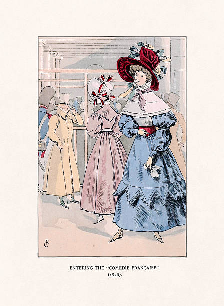 istock Antique Parisian Fashion Illustration. Circa 1898 2228632050