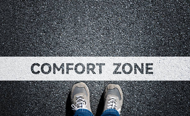 istock Man standing in his comfort zone 2228632093