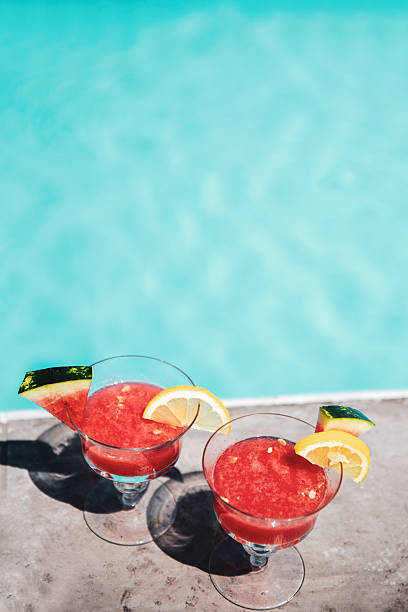 istock Watermelon mocktails on the Summer day at the pool 2228632833