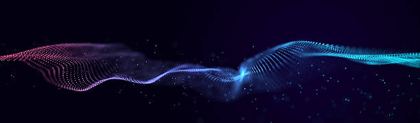 istock Futuristic 3D wave of iridescent colors. 2228636008