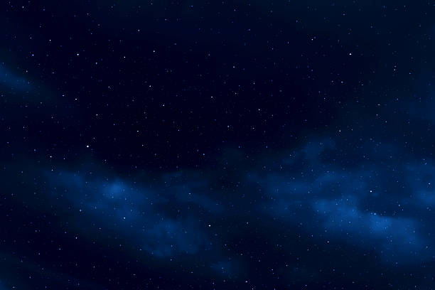 Starry night sky. Dark blue galaxy space background. Starry night sky. Dark blue galaxy space background. Glowing stars in space. New Year, Christmas and Celebration background concept. night stock pictures, royalty-free photos & images