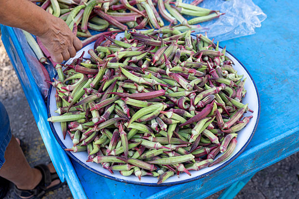 Okras sold at the market