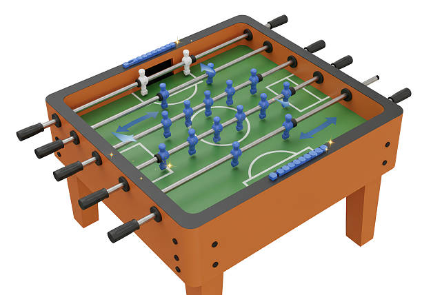 istock Isolated Table Football Game with Blue and White Players 2228639430