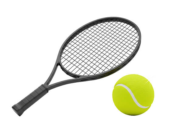istock Isolated Tennis Racket and Ball on White Background 2228639477